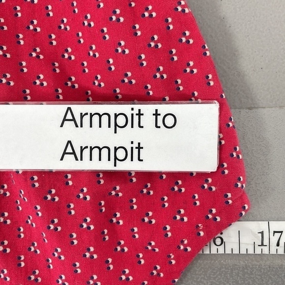 Mata Traders Dress Sleeveless Red White Dots Buttons Size XS - Picture 14 of 16